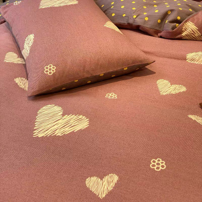 Bộ chăn ga gối cotton PL1 Lidaco decor phòng ngủ theo phong cách vintage với sắc màu trẻ trung