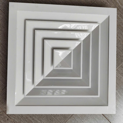 Cửa gió khuếch tán 400x400mm, miệng gió điều hòa, nan gió, chắn gió điều hòa