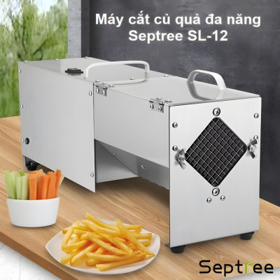 Máy cắt rau củ quả đa năng chuyên nghiệp, thương hiệu Mỹ Septree cao cấp SL-12. HÀNG CHÍNH HÃNG