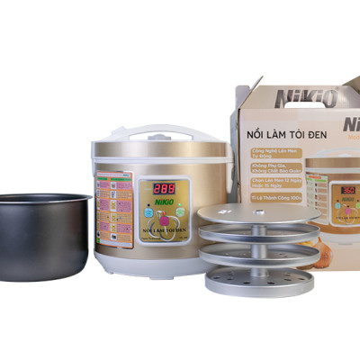 Nồi Làm Tỏi Đen Nikio NK-688 - Máy Ủ Tỏi Gia Đình, Dung Tích 5L, Khay Chứa 3 Tầng, Công Nghệ Lên Men Nhật Bản, Tỉ Lệ Thành Công 99% - Máu Gold