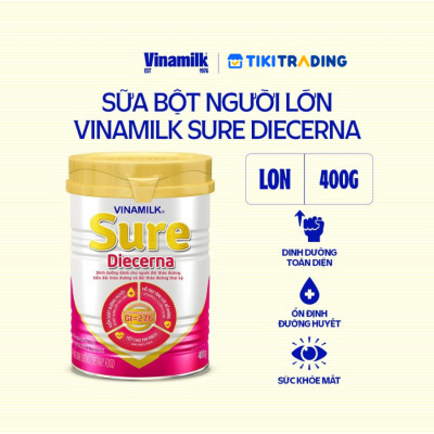 Sữa bột Dành Cho Người Tiểu Đường Vinamilk Sure Diecerna - 400g