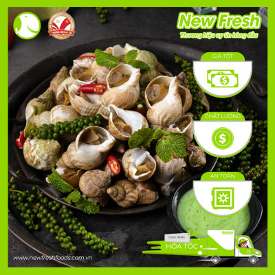 [GIAO NHANH HCM] Ốc Bulot Pháp Đông Lạnh - Túi 500Gr