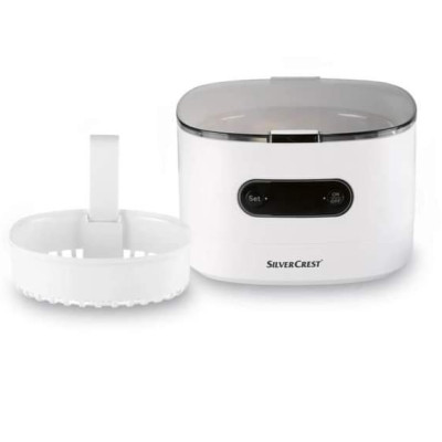 Máy làm sạch đồ trang sức bằng sóng siêu âm Silvercrest UltraSonic SUR 48D5 50W 0.6l model 2024 Hàng chính hãng