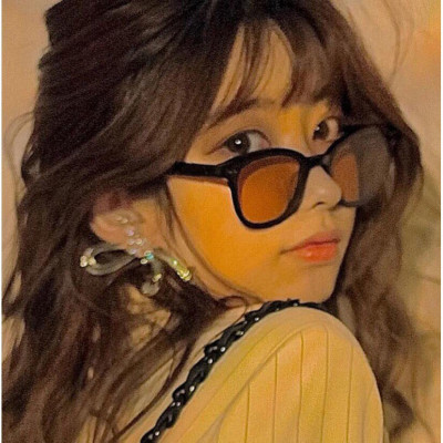 Kinh Màu Vàng Mắt Tròn Gọng Nhựa Phong cách Ulzzang Hàn Quốc