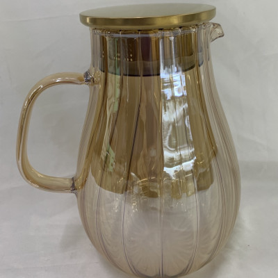 Bình đựng nước thủy tinh cao cấp chịu nhiệt màu vàng - ANTH668