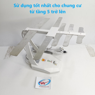anten bàn HOÀNH KIẾN ĐẠT 105 cho chung cư cao tầng hoặc nhà gần trạm phát sóng DVB T2, Hàng Chính Hãng.