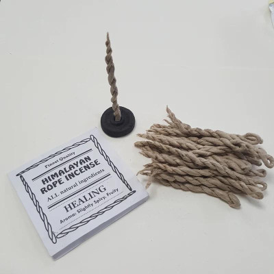 Hương nhang dây thủ công Nepal Túi có kèm đế cắm Rope incense