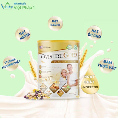 Sữa hạt xương khớp Ovisure Gold lon 650g chính hãng, giúp xương chắc khoẻ, dẻo dai