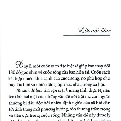 Tái Sinh Để Làm Chủ Vận Mệnh
