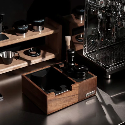 Feepie bàn đế nén cà phê đa năng gỗ óc chó Nam Mỹ