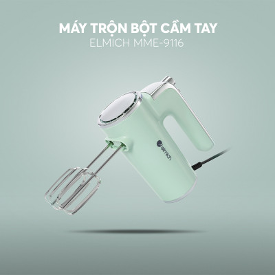 Máy Đánh Trứng, Trộn Bột Cầm Tay Elmich MME-9116 400W, Hàng Chính Hãng, 5 Tốc Độ - JoyMall