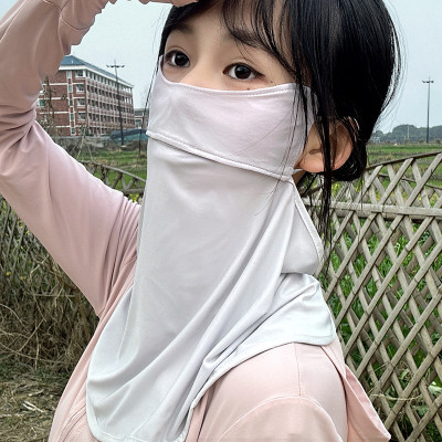 Mặt nạ che mặt dài chống nắng facekini lái xe ngoài trời che toàn mặt chống tia cực tím