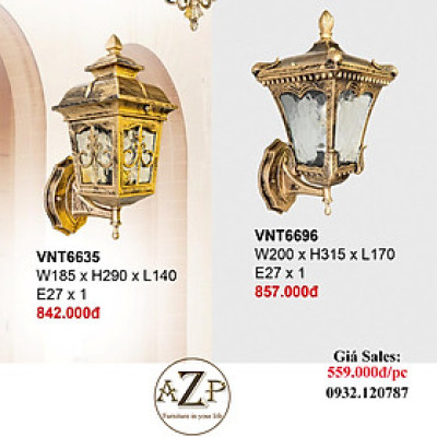 ĐÈN ĐỒNG / ĐÈN ỐP VÁCH / ĐÈN TRANG TRÍ / ĐÈN THẢ TRẦN / ĐÈN TREO TƯỜNG PHÒNG KHÁCH / PHÒNG NGỦ / ĐÈN TRANG TRÍ NHÀ HÀNG KHÁCH SẠN AZP-VNT6635 / VNT6696 phong cách đương đại, hàng nhập khẩu AZP