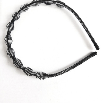 Bờm cài tóc nam nữ bằng sắt siêu bền xoắn hạt to BV68