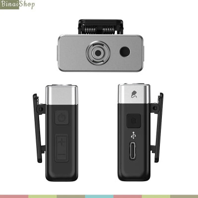 Ulanzi AM18 - Micro Cài Áo Không Dây Kênh Đôi Cho Máy Ảnh, Điện Thoại, Bộ Nhớ Trong 8GB, Thời Lượng Pin 20 Giờ - Hàng chính hãng