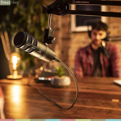 Audio-Technica AT2040 - Micro Dynamic Hypercardioid Cho Podcasting, Phát Trực Tiếp, Lồng Tiếng, Thu Âm Nhạc Cụ - Hàng chính hãng