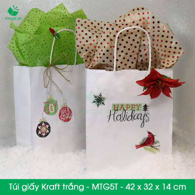 MTG5 MTG5T - COMBO 100 TÚI GIẤY KRAFT - 42x32x14 cm