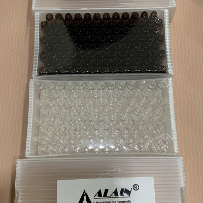 Chai thủy tinh 1,5ml ( 2ml ) + Nắp vặn đen 8-425, 100 cái hộp, Alain TQ.
