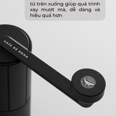 Cối xay tay M3 cà phê lưỡi thép CNC thân nhôm Cafede Kona