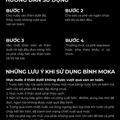 Bình pha cà phê Cactus Moka Pot nhôm CAFE DE KONA