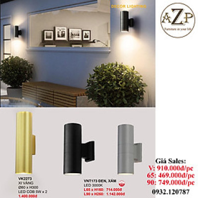 AZP - ĐÈN ỐP VÁCH / ĐÈN TRANG TRÍ / ĐÈN TREO TƯỜNG PHÒNG KHÁCH, PHÒNG NGỦ, NHÀ HÀNG, KHÁCH SẠN AZP-VK2273 / VNT173 phong cách đương đại, hàng nhập khẩu AZP