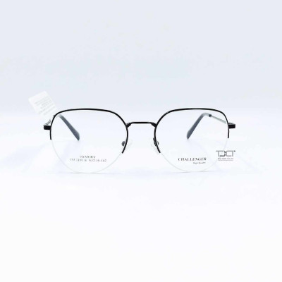 Gọng kính nam nữ, gọng nữa khung, nhẹ, thời trang Hàn Quốc, chính hãng Challenger CM220010