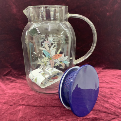 BÌNH ĐỰNG NƯỚC THỦY TINH CAO CẤP  NẮP XANH 1,5L ( GIAO NGẪU NHIÊN ) - ANTH673