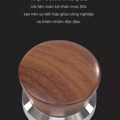 Feepie OCD san phẳng bề mặt cà phê hình chóp núi gỗ Hồ Đào