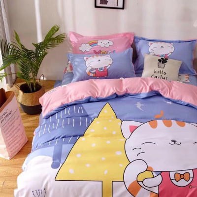 Bộ drap và vỏ chăn cotton Classic Kid VCK2011 ( 4 món )