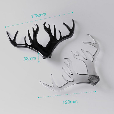 Móc treo dồ dán tường hình huơu, Móc Treo Đồ Vật Dán Tường Sừng Hươu Trong Suốt 18Cm , decor trang trí nhà ở với thiết kế đẹp mắt