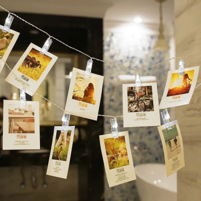 Dây đèn treo ảnh V.2 - Đèn màu trắng