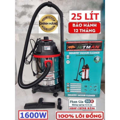 [chính hãƞg] Máy Hút Bụi Công Nghiệp Jetman12L+15L+18L+20L+ 25L+30L+40L Hàng chính hãƞg, Bảo hành 1 năm,Động cơ lõi đồng