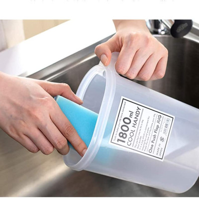 Combo bình nước nắp bật Yamada 1,8L + Cốc uống nước có nắp 360ml - nội địa Nhật Bản