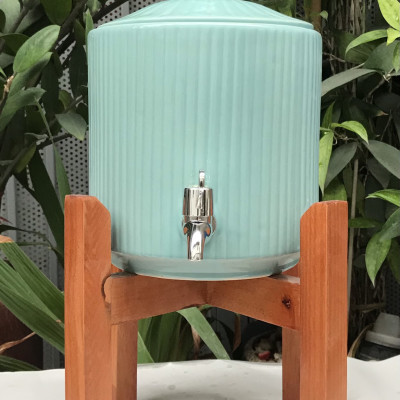 Bình nước sứ Bát Tràng dáng trụ dung tích 4 lít