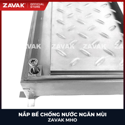 Nắp bể ngầm chống nước ngăn mùi inox ZAVAK MHO-60 / KT 60x60cm, lát gạch 1,5cm/ tải tối đa 600kg