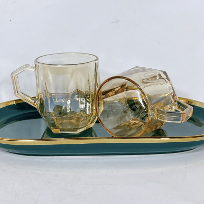 Set Bộ Bình Nước Kèm 6 Ly Thủy Tinh Pha Lê Cao Cấp