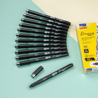 Bút Kim Kỹ Thuật 0.5 mm - Drawing Pen - Colorkit DW-C004 - Mực Đen