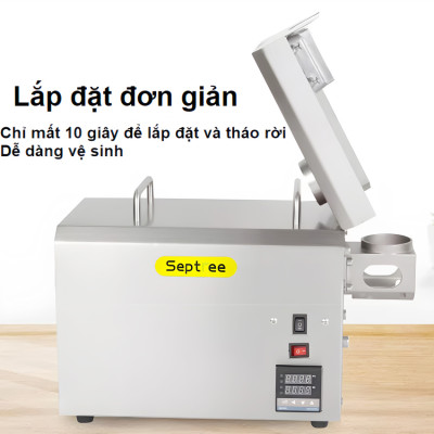 Máy ép dầu ăn thực vật chuyên nghiệp Nóng và Lạnh thương hiệu Mỹ Septree S8 - Công suất 1450W - Năng suất 6-40kg/giờ - Hàng chính hãng