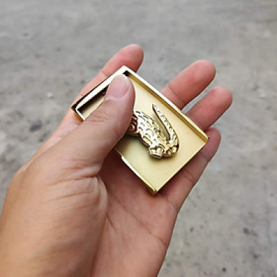 Mặt Khóa dây lưng cá sấu THÉP KHÔNG GỈ hình cá sấu rất đẹp!