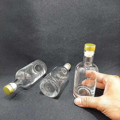 Chai Thủy Tinh 100ML cao cấp mẫu vốt ka – Lọ thủy tinh 100ML siêu trong – Chai đựng rượu mini (F1)