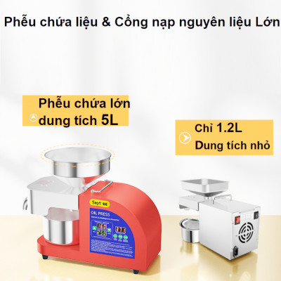 Máy ép dầu ăn thực vật chuyên nghiệp nâng cấp hoàn toàn mới thương hiệu Mỹ cao cấp Septree X10 1400W - Hàng nhập khẩu (BH 1 NĂM)