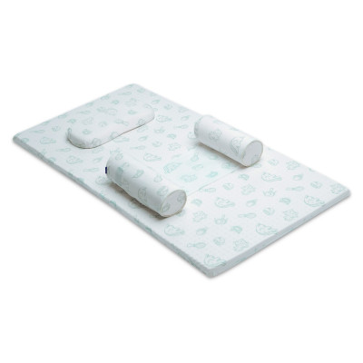 Combo Gối Nệm Cao Su Em Bé Liên Á Bambino- cao 5cm - Cao Su Thiên Nhiên 100%