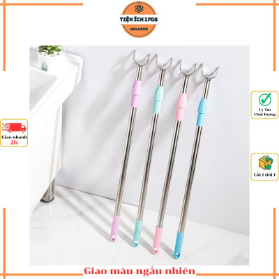 Cây Phơi Quần Áo Trên Cao, Gậy Lấy Đồ Trên Cao Có Thể Kéo Dài Xếp Gọn - Giao Màu Ngẫu Nhiên