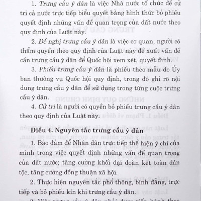 Luật Trưng Cầu Ý Dân (Hiện Hành)
