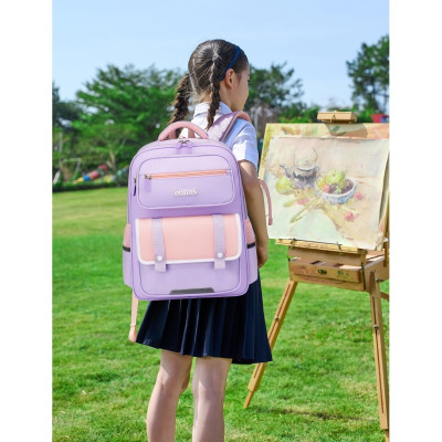 BINBES - BNS-6051L  Balo học sinh Cấp 1 siêu nhẹ, chống gù, chống thấm nước(KT 39x29x15cm), cặp sách học sinh chính hãng