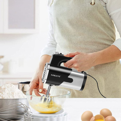 Máy Đánh Trứng Sokany SK-6621 Công Suất 800W, 5 Cấp Độ - Tặng 4 Que Đánh Trứng, Làm Bánh Inox 304 - HÀNG CHÍNH HÃNG - DELIYA