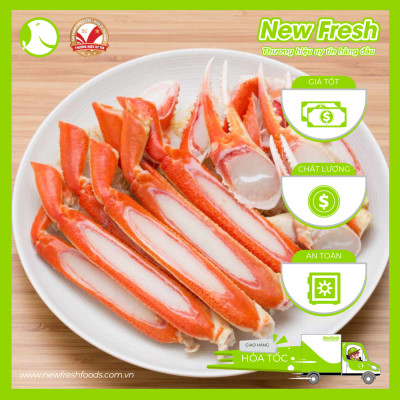 [GIAO NHANH HCM]  Chân Cua Tuyết Canada Size Lớn - Túi 1Kg (3-4 cụm chân)