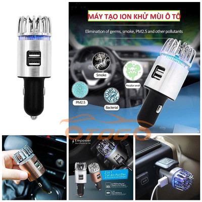 Thiết Bị Khử Mùi KhôngKhí Xe Hơi Mẫu Mới – Khử Mùi Hôi, Diệt Khuẩn, Loại Tốt Có USB , vòi nước