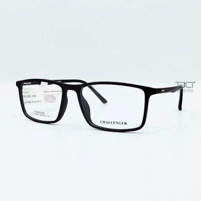 GỌNG KÍNH NHỰA UNISEX, PHOM TRÒNG VUÔNG, NHỰA DẼO, CHÍNH HÃNG CHALLENGER CU22009