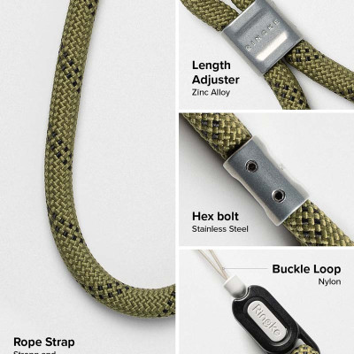 Dây đeo RINGKE Rope Hand Strap - Hàng Chính Hãng